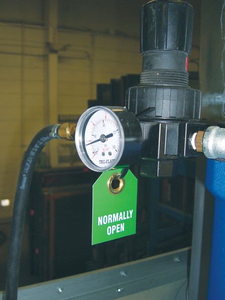 Valve Identifier Plastic Tag - Normally Closed - TDW220