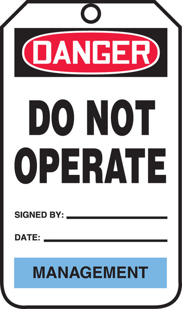 Color-Code Department Tags Standard Back B PF-Cardstock 5/Pack - TPM228CTM