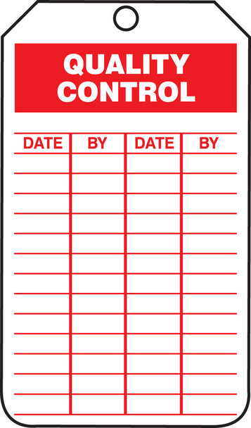 Quality Status Safety Tags: Quality Control PF-Cardstock 25/Pack - TRS256CTP