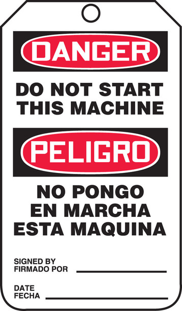 Spanish Bilingual Tags Bilingual - Spanish/English PF-Cardstock 25/Pack - TSP162CTP