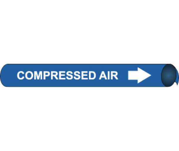 Pipemarker Precoiled - Compressed Air W/B - Fits 3/4"-1" Pipe - A4022