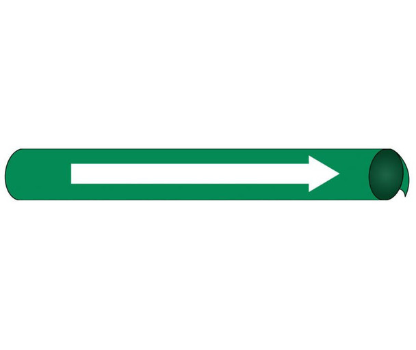 Pipemarker Precoiled - Direction Arrow W/G - Fits 2 1/2"-3 1/4" Pipe - C4116