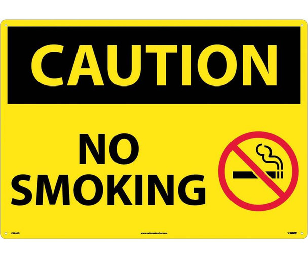 Caution: No Smoking - Graphic - 20X28 - .040 Alum - C564AD