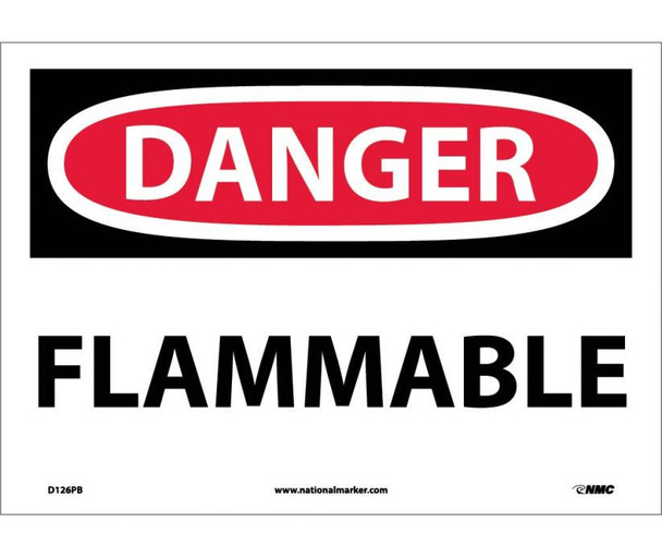 Danger: Flammable - 10X14 - PS Vinyl - D126PB