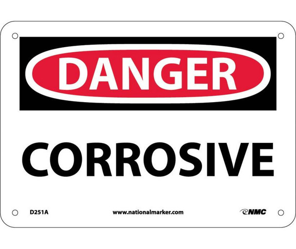 Danger: Corrosive - 7X10 - .040 Alum - D251A