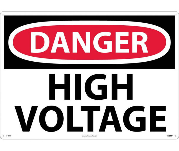 Danger: High Voltage - 20X28 - .040 Alum - D49AD