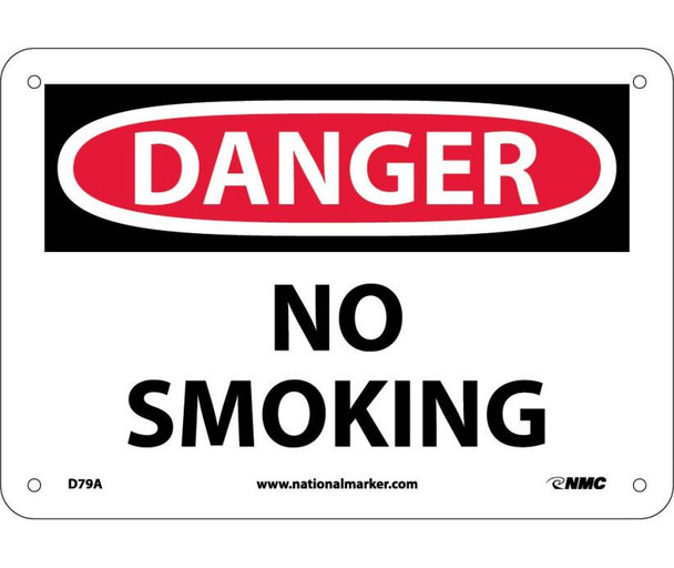 Danger: No Smoking - 7X10 - .040 Alum - D79A