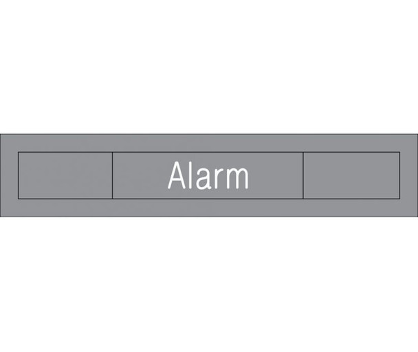Engraved - Alarm On/Off - 2X10 - Grey - 2Ply Plastic - EN308GY