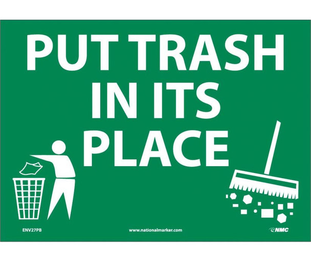 Put Trash In It'S Place (Graphic) 10X14 - PS Vinyl - ENV27PB