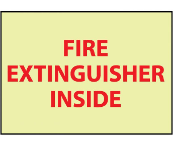 Fire - Fire Extinguisher Inside - 6X9 - PS Vinylglow - GL134P