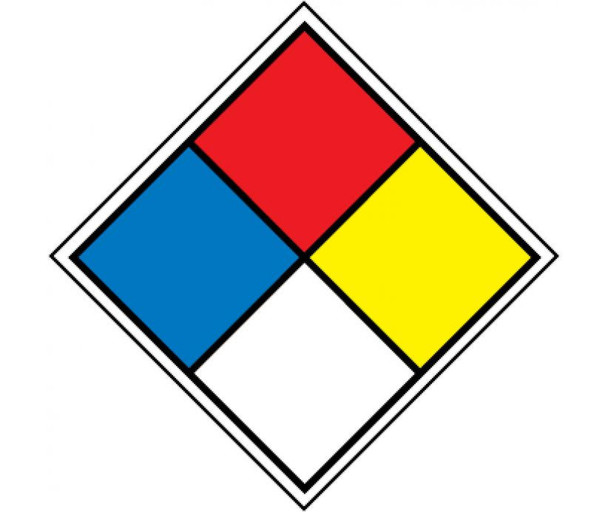 Hazardous Material System Labels - 4X4 PS Paper - 250/Rl - HMS44L