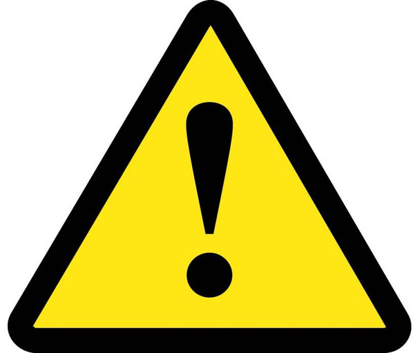 Label - Graphic For No General Warning Hazard - 2In Dia - PS Vinyl - Iso-W001 - ISO236AP