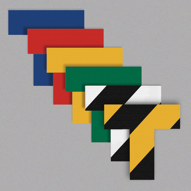 T Markers - 2 Inch Wide Stems - Heavy Duty Pc Vinyl - Black & White Diagonal Stripe - Pack of 25 - LN129