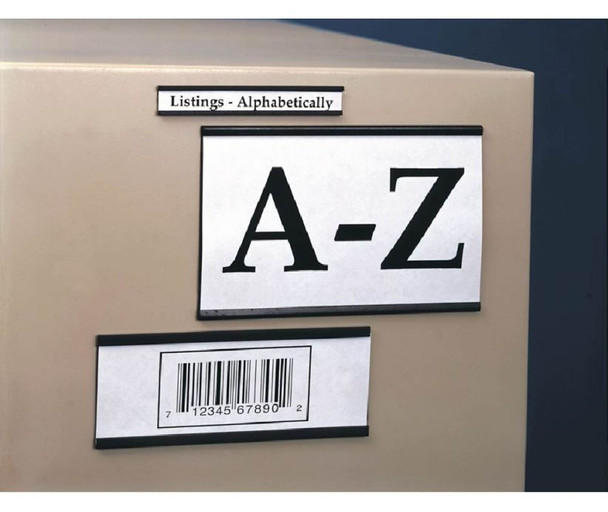 Magnetic Channel Label Holders - 2X6 - .060 Thick - Pack of 25 - LN146