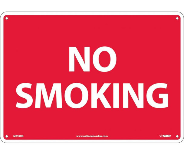 No Smoking - 10X14 - Rigid Plastic - M759RB
