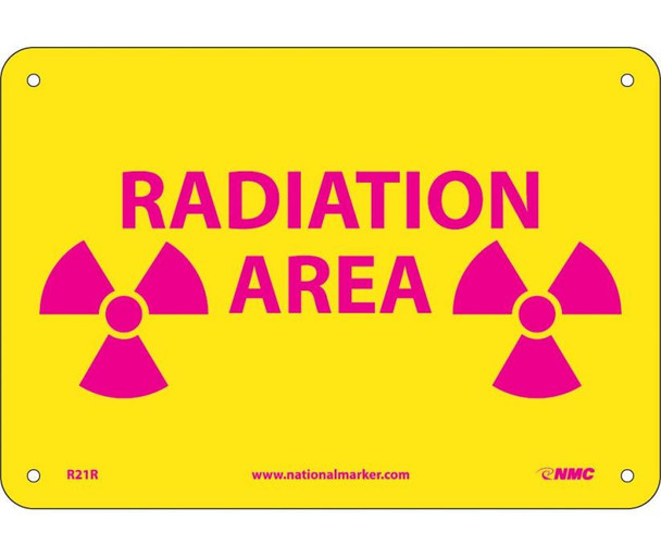 Radiation Area - 7X10 - Rigid Plastic - R21R