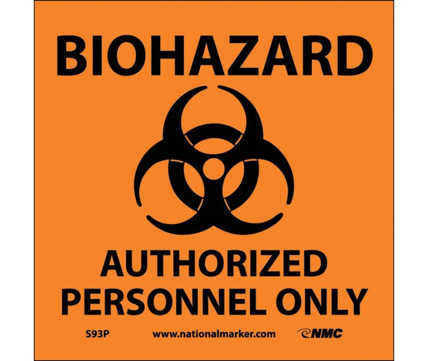 Biohazard Authorized Personnel Only (W/Graphic) 7X7 Ps Vinyl
