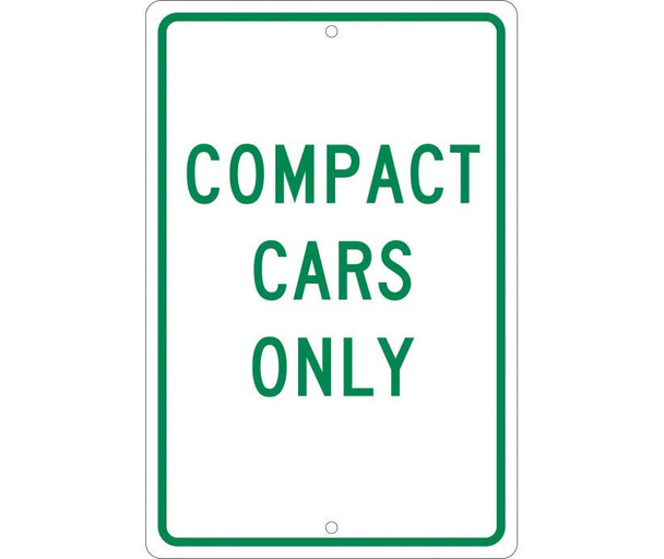 Compact Cars Only - 18X12 - .063 Alum - TM137H
