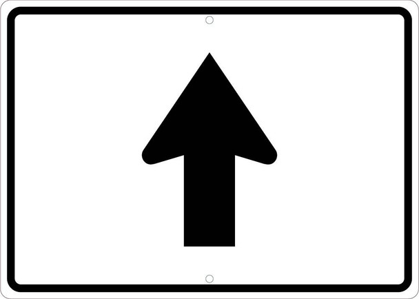 Straight Auxiliary Arrow Sign - .080 Egp Ref Alum - TM506K