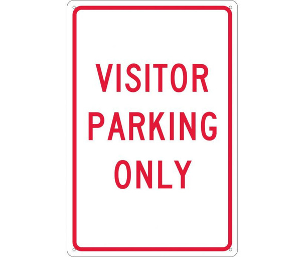 Visitor Parking Only - 18X12 - .040 Alum - TM7G