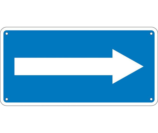 Right Arrow - 6X12 - .040 Alum - TMA5G