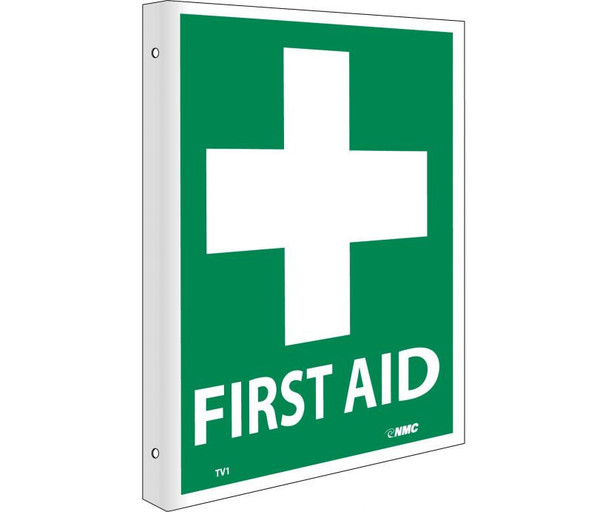 First Aid - Flanged - 10X8 - Rigid Plastic - TV1