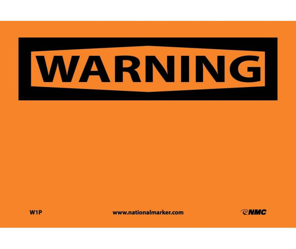 Warning: (Header Only) - 7X10 - PS Vinyl - W1P