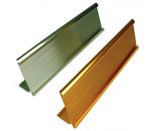 Desk Plate Holder Gold 2X8