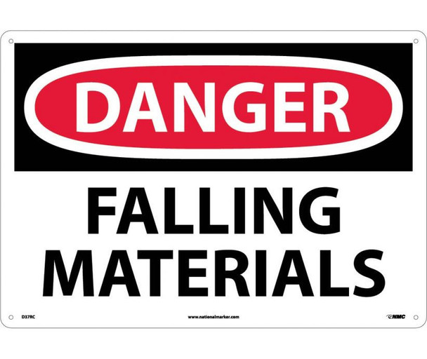 Danger Falling Materials