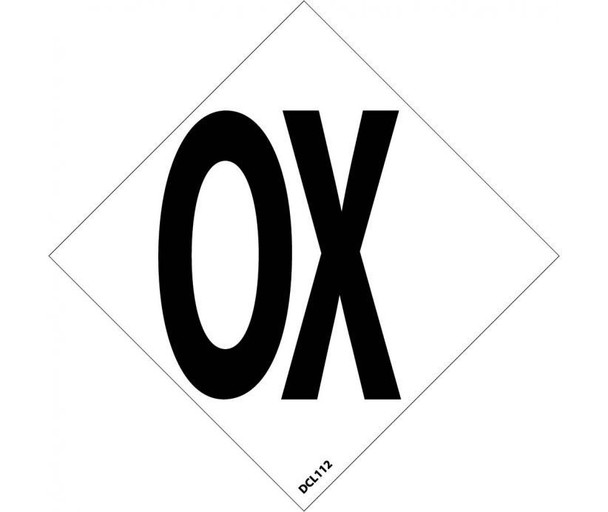 Nfpa  Label Symbol Ox 2" (5/Pk) Ps Vinyl