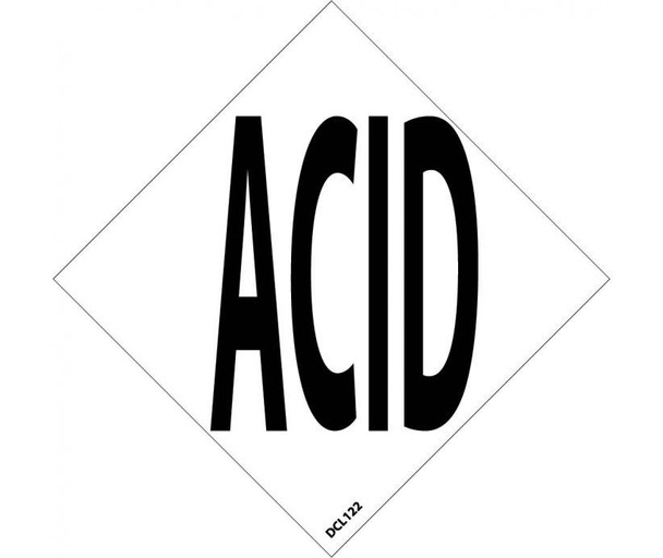 Nfpa  Label Symbol Acid 2" (5/Pk) Ps Vinyl