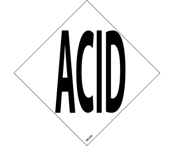 Nfpa  Label Symbol Acid 4" (5/Pk) Ps Vinyl