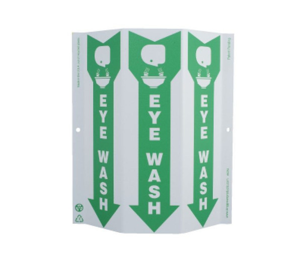 Tri-View Slim Graphic Eye Wash 12X9 Recycle Plastic