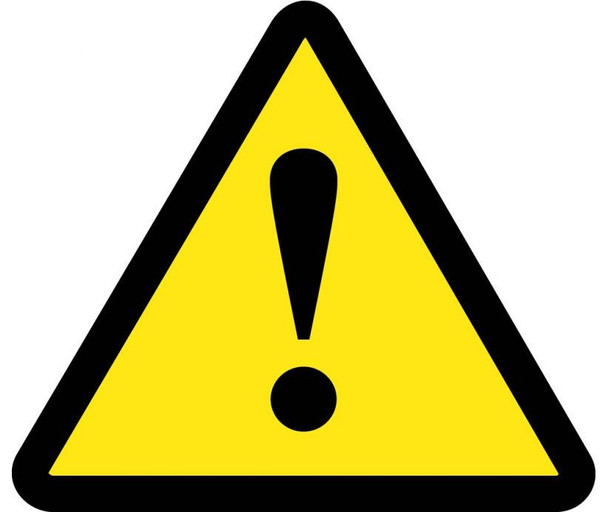 Label Graphic For No General Warning Hazard 4In Dia Ps Vinyl