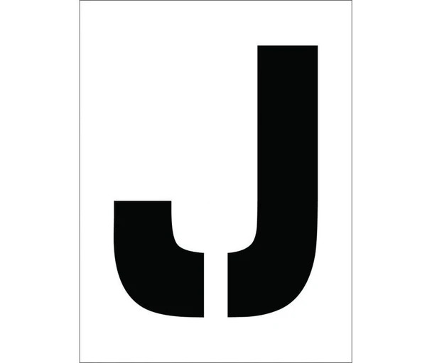 Stencil Letter J 12"