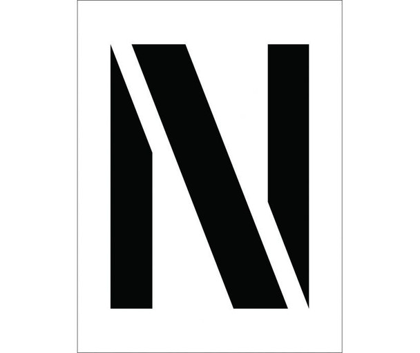 Stencil Letter N 12"