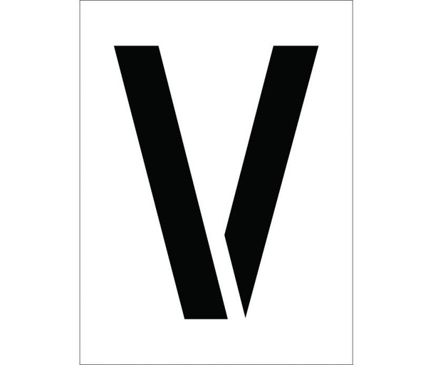 Stencil Letter V 12"