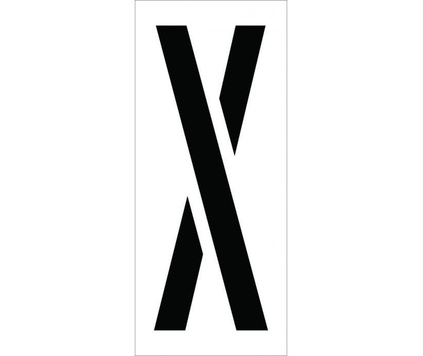 Stencil Letter X 24"