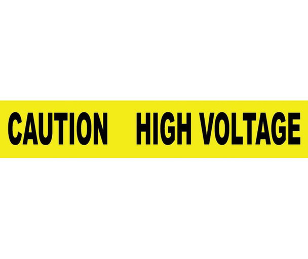 Tape Barricade Caution High Voltage 3 Mil 3"X1000'