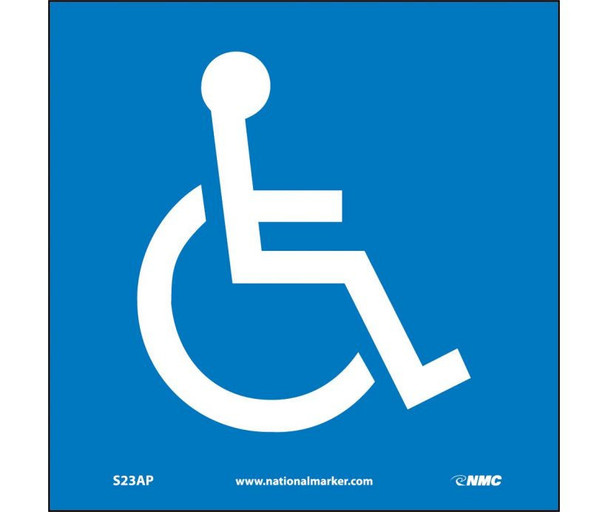 Handicapped Symbol 4X4 Ps Vinyl 5/Pk