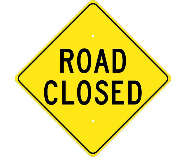 Road Closed 24X24 .080 Hi Reef Alum