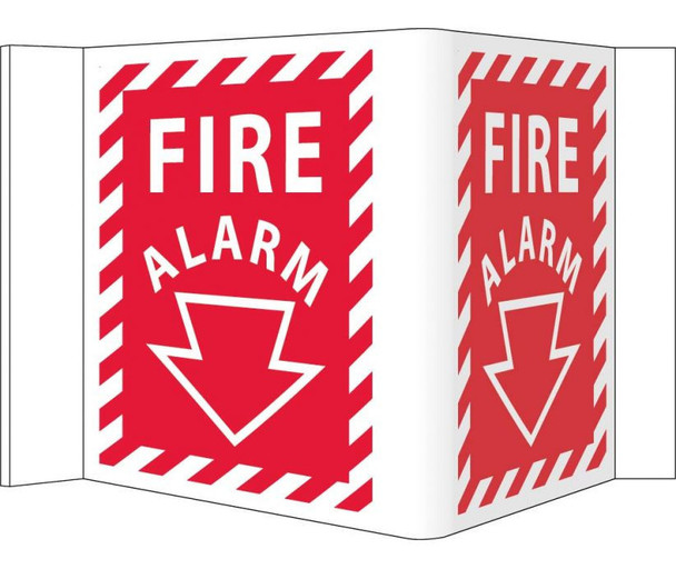 Visi Fire Alarm 5.75X8.75 Rigid Vinyl