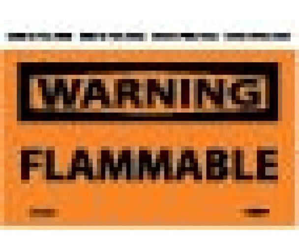 Warning Flammable 3X5 Ps Vinyl 5/Pk