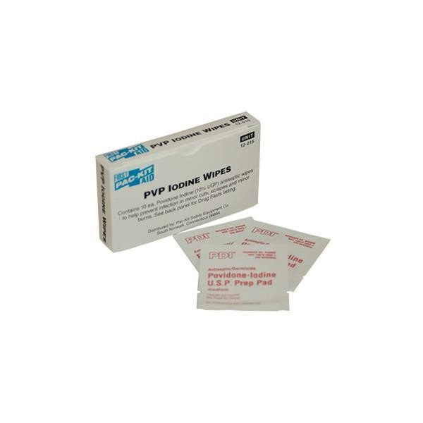 PVP Iodine Wipes (10/Box) - 12015