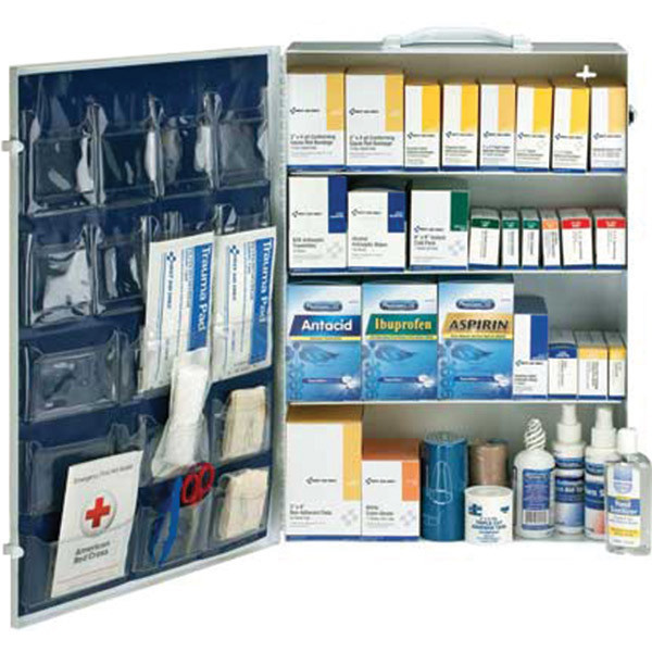 4-Shelf, 150-Person, 1436-Pc ANSI B+ First Aid Station - 90576
