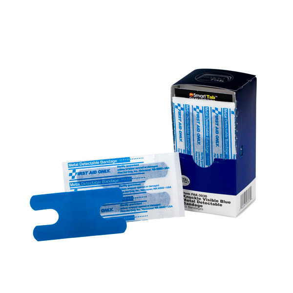 Visible Blue Knuckle Bandage, 20/Box - FAE3030