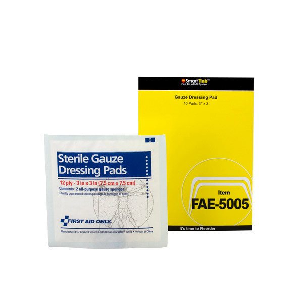 3" x 3" Gauze Pads, 2 Pkg/5 ea - FAE5005