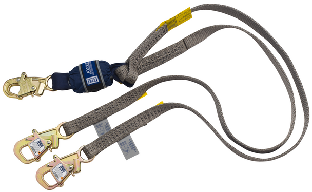 3M DBI-SALA EZ-Stop F2 Tie-Back 100% Tie-Off Web Shock-Absorbing Lanyard - Gray - 6 ft - 1246075