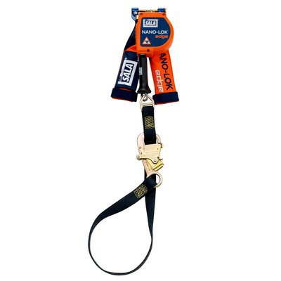 3M DBI-SALA  Nano-Lok edge Tie-Back Quick Connect Self Retracting Lifeline - Cable 3500213, Orange, 9 ft. (2.7 m)