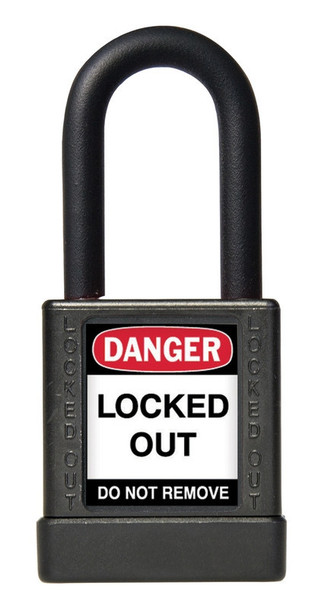 Brass Body Padlocks 1 3/4" White Keyed Alike Shackle Clearance Ht.: 3" 1/Each - KDL452WT